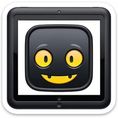 A bad irc tablet running discord no living being sticker