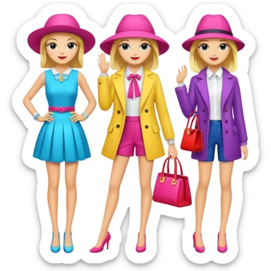 Fashion magazine, journal sticker