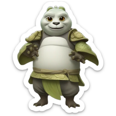 Master Oogway kung-fu  sticker