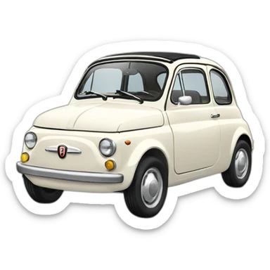 Emoji fiat 500 sticker