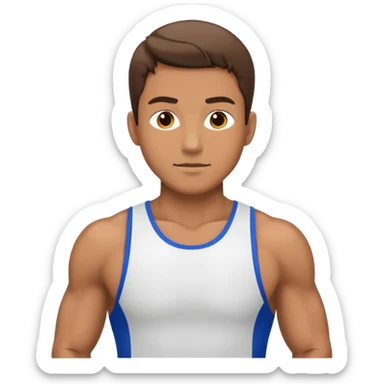 man running in sportswear sticker