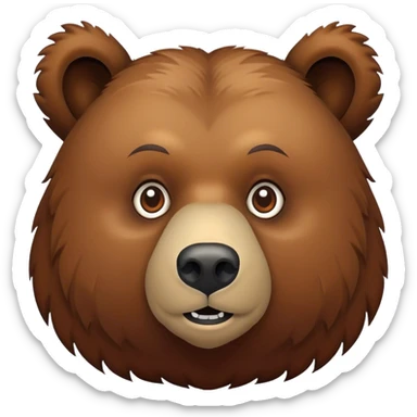 Grizzly bear  sticker