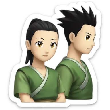 Temari speaks to Shikamaru sticker
