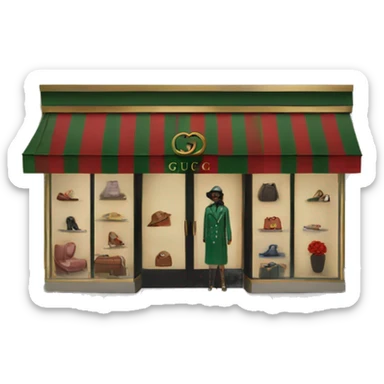 Gucci boutique sticker