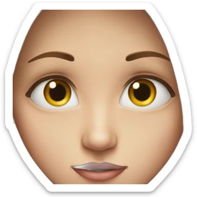 mysterious gaze captured in V sticker