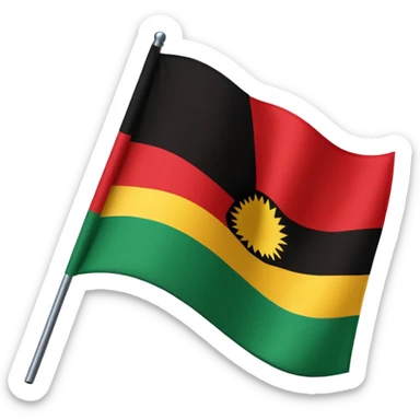 Biafra flag emoji sticker