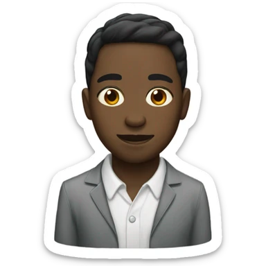 Black person with Eddie name tag sticker