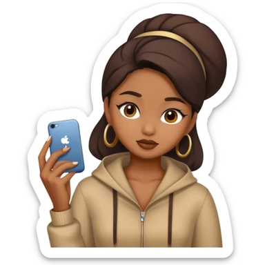 Indonésien fashion girl sticker