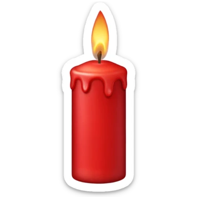 Red age 94 candle  sticker