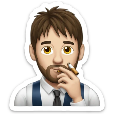 Messi smoking an habano sticker