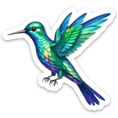 colibri sticker