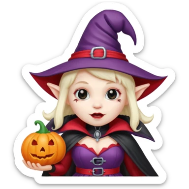   jeff koons halloween vampire lady gnome inflatable sticker