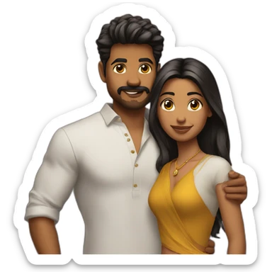 Vijay with haina sticker