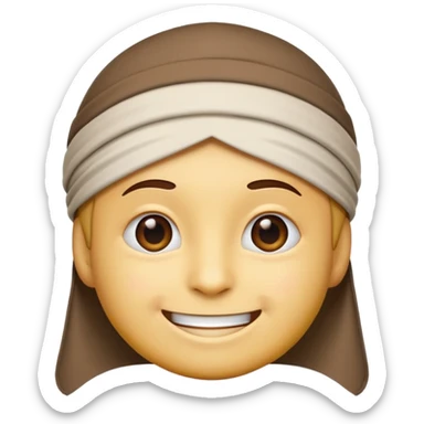 Emoji with Muslim cap sticker