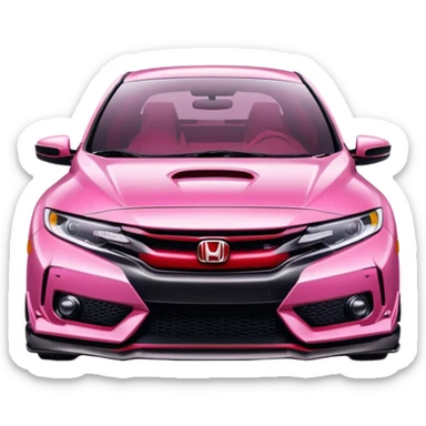 Pink 2020 Honda type R sticker