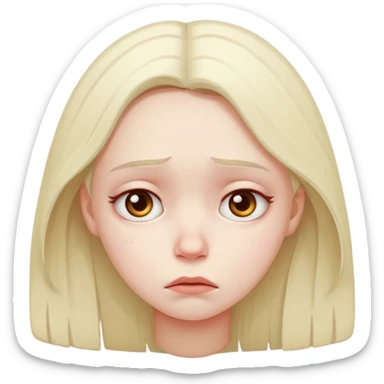 Girl in a depressipn sticker