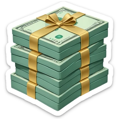 Teal $1 million dollars sticker