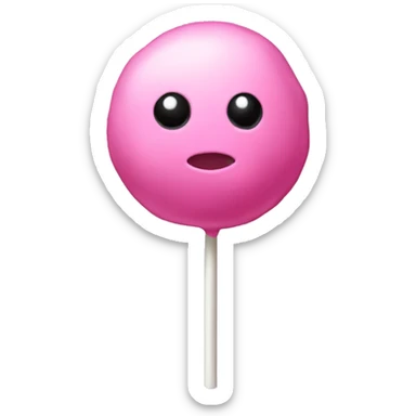 Pink cake pop  sticker