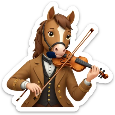 horse Musician sticker