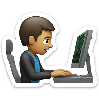 person work with nlp sticker