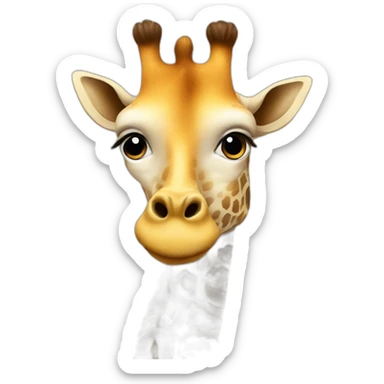 A giraffe that looks like Ryan gosling sticker