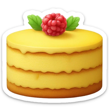 Yellow cornflour cake with no sugar sticker