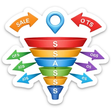 sales funnel sticker
