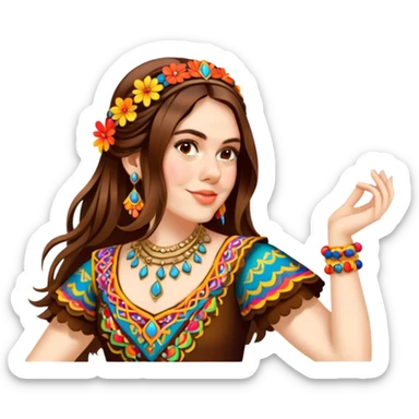 Folkloric Dancer sticker