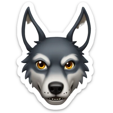 Wolf 💀 emoji  sticker