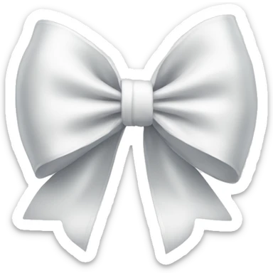 Big white bow  sticker