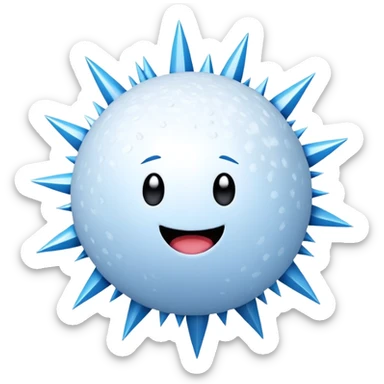 Snowball from BFDI￼ sticker