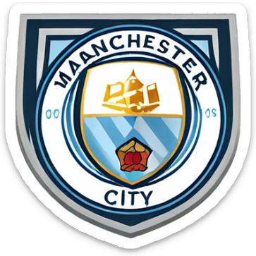 manchester city logo sticker