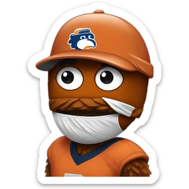 Gritty Mascot Philly sticker