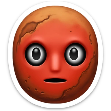 Mars with no face  sticker