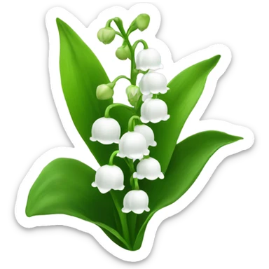 lily of the valley sticker