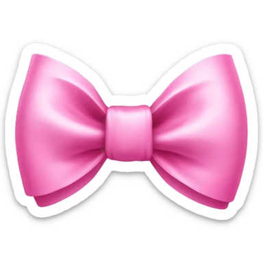 cute pink bow sticker