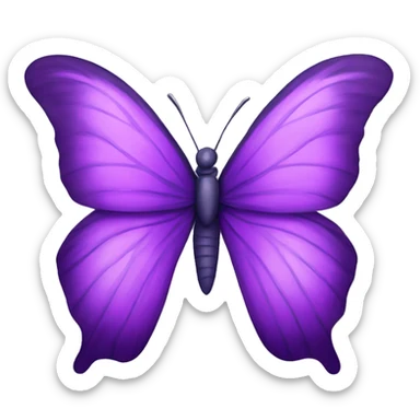 Purple mariposa sticker