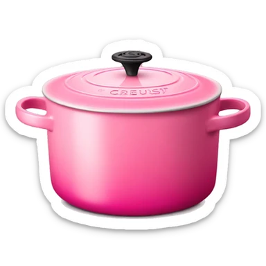 Pink le creuset Dutch oven sticker