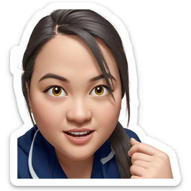 stunning portrait of a girl sticker