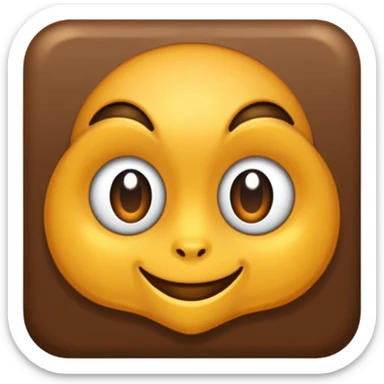 moño marrón oscuro sticker