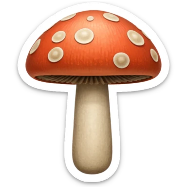 Mushroom sticker