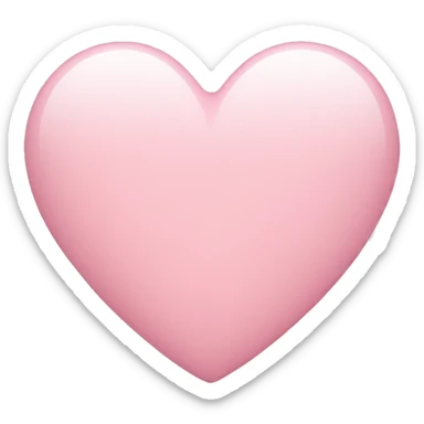 light pink heart  sticker