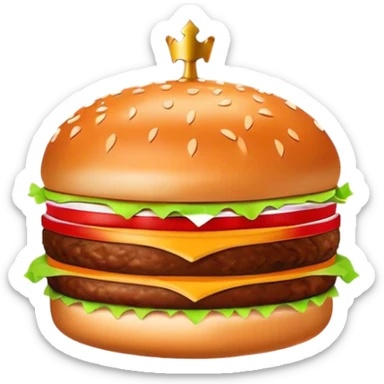 burger king logo sticker
