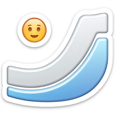 White line that is turning up sticker