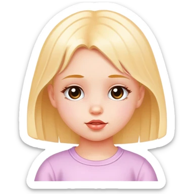 Little girl like Y2K sticker