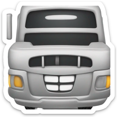 truck smile sticker