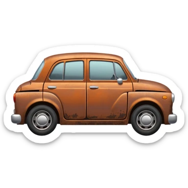 crappy car from the side sticker