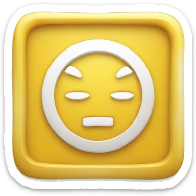 emoji with a white check mark ✓ inside a yellow rounded square like this one ✅ sticker