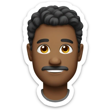 man with a six pack sticker