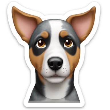 blue heeler mixed with beagle  sticker